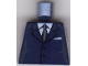 Part No: 973pb0226  Name: Torso Suit with 2 Buttons, Gray Sides, Black Centerline and Tie Pattern