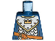 Part No: 973pb0437  Name: Torso Castle Fantasy Era Scale Mail, Crown on Collar Pattern