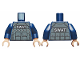 Part No: 973pb1345c01  Name: Torso Batman Body Armor with 'SWAT' Pattern / Dark Blue Arms / Light Nougat Hands