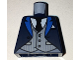 Part No: 973pb2542  Name: Torso Coat with Blue Lapels, Light Bluish Gray Pinstripe Vest, White Shirt, Black Tie Pattern