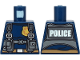 Part No: 973pb3567  Name: Torso Police with Harness, Gold Star Badge Logo, Belt and 'POLICE' on Back Pattern