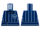 Part No: 973pb5005  Name: Torso Jacket, White Pinstripes and Police Star Badge Logo Pattern