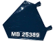 Part No: x1435pb012L  Name: Flag 5 x 6 Hexagonal with 'MB 25389' Pattern Model Left Side (Sticker) - Set 76032