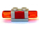 Part No: 52189c03  Name: Duplo Siren with Light, 1 x 2 Base with Red Button and Trans-Orange Light Covers