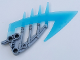 Part No: 64309pb01  Name: Bionicle Weapon Ice Slicer with Molded Trans-Light Blue Blade Pattern