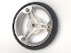 Part No: 32057c01  Name: Wheel 70 x 14 mm Futuristic with Black Tire 70 x 14 mm Futuristic (32057 / 32076)