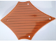 Part No: 14187  Name: Plastic Sail 24 x 17 with Brown Lines Pattern