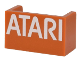 Part No: 23969pb008  Name: Panel 1 x 2 x 1 with Rounded Corners and 2 Sides with White 'ATARI' Pattern