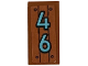 Part No: 3069pb1336  Name: Tile 1 x 2 with Medium Azure '46', Wood and Nails Pattern (Sticker) - Set 41735