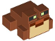Part No: 3128pb01  Name: Minecraft Frog with Black and Yellowish Green Eyes and Tan Mouth Pattern