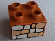 Part No: 3437pb018  Name: Duplo, Brick 2 x 2 with Stone Wall Pattern