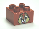 Part No: 3437pb048  Name: Duplo, Brick 2 x 2 with Chipmunk Head with One Tooth Pattern (Chip)