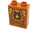 Part No: 4066pb483  Name: Duplo, Brick 1 x 2 x 2 with Cogsworth Clock Body with Gold Pendulum and Sides Pattern