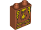 Part No: 4066pb777  Name: Duplo, Brick 1 x 2 x 2 with Cogsworth Clock Body with Yellow Pendulum and Sides Pattern
