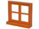 Part No: 5259  Name: Window 1 x 4 x 3, Square with 4 Panes and Sill