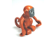 Part No: 60363c01pb02  Name: Duplo Monkey, Curled Tail with Dark Bluish Gray Face Pattern