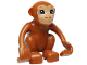 Part No: 60363c01pb03  Name: Duplo Monkey, Curled Tail with Nougat Face Pattern