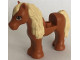 Part No: 75498pb02  Name: Horse / Pony, Friends with 1 x 1 Cutout with Molded Tan Mane and Tail and Printed Eyes Pattern