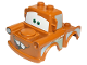 Part No: 88764pb01  Name: Duplo Car Body 2 Top Studs Truck with Cars Tow Mater Red Tongue Pattern
