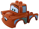 Part No: 88764pb03  Name: Duplo Car Body 2 Top Studs Truck with Cars Tow Mater Black Window Outline and 4 Teeth Pattern
