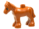 Part No: horse03c01pb06  Name: Duplo Horse Baby Foal Pony with Black Outlined Eyes