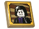 Part No: 11203pb112  Name: Tile, Modified 2 x 2 Inverted with Professor Severus Snape Minifigure Portrait in Gold Frame Pattern (Sticker) - Set 76410