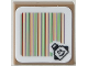 Part No: 3068pb1369  Name: Tile 2 x 2 with Super Mario Scanner Code Pokey Pattern (Sticker) - Set 71363