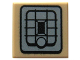 Part No: 3070pb090  Name: Tile 1 x 1 with Black and Dark Bluish Gray SW Rebel Alliance Jet Pack Pattern