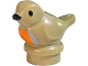 Part No: 41835pb05  Name: Bird, Small with Black Eyes and Beak, Light Bluish Gray and Orange Chest Pattern
