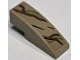 Part No: 50950pb183  Name: Slope, Curved 3 x 1 with Reddish Brown Tree Bark Plates and Olive Green Vines Pattern (Sticker) - Set 76217