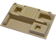 Part No: 51542  Name: Baseplate, Raised 32 x 48 x 6 with Level Front
