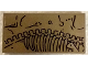Part No: 87079pb1611R  Name: Tile 2 x 4 with Dinosaur Bones Fossils, T. rex Ribs Pattern Model Right Side (Sticker) - Set 76961