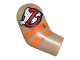 Part No: 982pb101  Name: Arm, Right with Ghostbusters Logo and Orange Stripes Pattern
