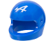 Part No: 2446pb54  Name: Minifigure, Headgear Helmet Motorcycle (Standard) with Alpine Formula 1 Logo Stylized White Capital Letter A Pattern