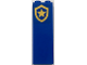 Part No: 2454pb306  Name: Brick 1 x 2 x 5 with Gold Police Star Badge Logo Pattern (Sticker) - Set 60315