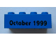 Part No: 3001pb021  Name: Brick 2 x 4 with October 1999 Pattern