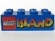 Part No: 3001pb022  Name: Brick 2 x 4 with Lego Island Pattern