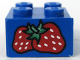 Part No: 3003pb016  Name: Brick 2 x 2 with Strawberries Pattern (Sticker) - Set 4165