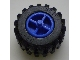 Part No: 30190c01  Name: Wheel Center Wide with Stub Axles (Tricycle) with Black Tire 21mm D. x 12mm - Offset Tread Small Wide (30190 / 6015)