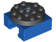 Part No: 30516c02  Name: Turntable 4 x 4 Locking Grooved Base with Black Top (30516 / 30658)