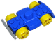 Part No: 30558c09  Name: Vehicle, Base 4 x 6 Racer Base with Yellow Wheels