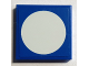 Part No: 3068pb2088  Name: Tile 2 x 2 with White Circle on Blue Background Pattern (Sticker) - Set 8214