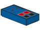 Part No: 3069p25  Name: Tile 1 x 2 with Red and Black Buttons Computer Pattern