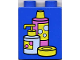 Part No: 4066pb132  Name: Duplo, Brick 1 x 2 x 2 with Shampoo and Soap Containers Pattern