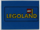 Part No: 4515pb019  Name: Slope 10 6 x 8 with Legoland Logo Pattern (Sticker) - Sets 3432 / 3433