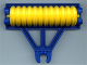 Part No: 4828c01  Name: Duplo Farm Plow Type 1, Roller Holder with Yellow Duplo Farm Plow Type 1, Roller Attachment, Disk (4828 / x1526)