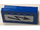 Part No: 4865pb114R  Name: Panel 1 x 2 x 1 with Black Electricity Danger Sign on White Background Pattern Model Right Side (Sticker) - Set 40166