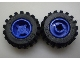 Part No: 6014bc01  Name: Wheel 11mm D. x 12mm, Hole Notched for Wheels Holder Pin with Black Tire 21mm D. x 12mm - Offset Tread Small Wide (6014b / 6015)