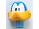 Part No: 74604pb01  Name: Minifigure, Head, Modified Looney Tunes Road Runner with Bright Light Orange Beak and Medium Blue Neck Pattern