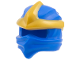 Part No: 7554pb01  Name: Minifigure, Headgear Ninjago Wrap Type 11 with Molded Large Pearl Gold 3 Point Emblem Pattern 